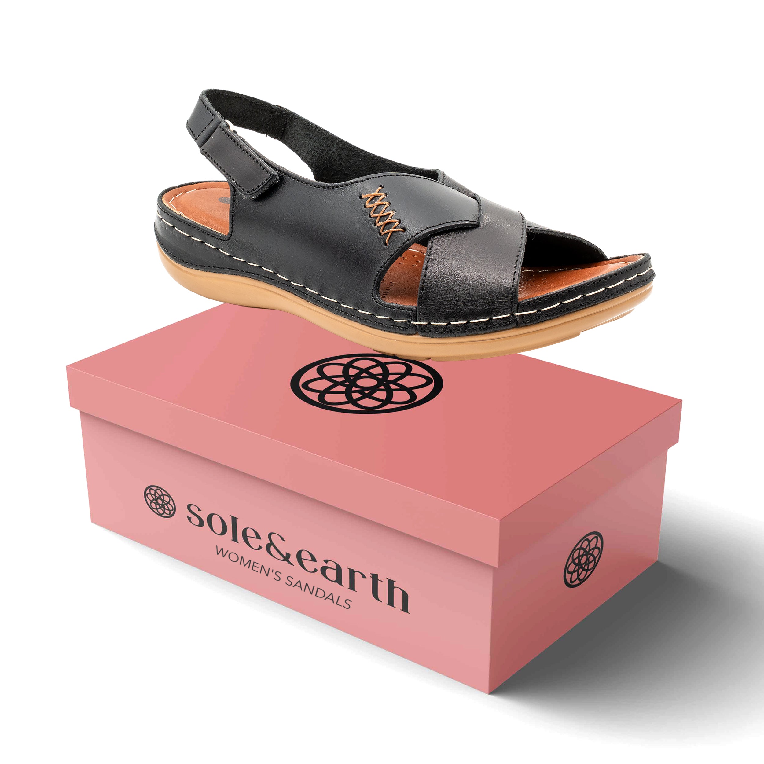 CRISSCROSS WALKING SANDAL BLACK