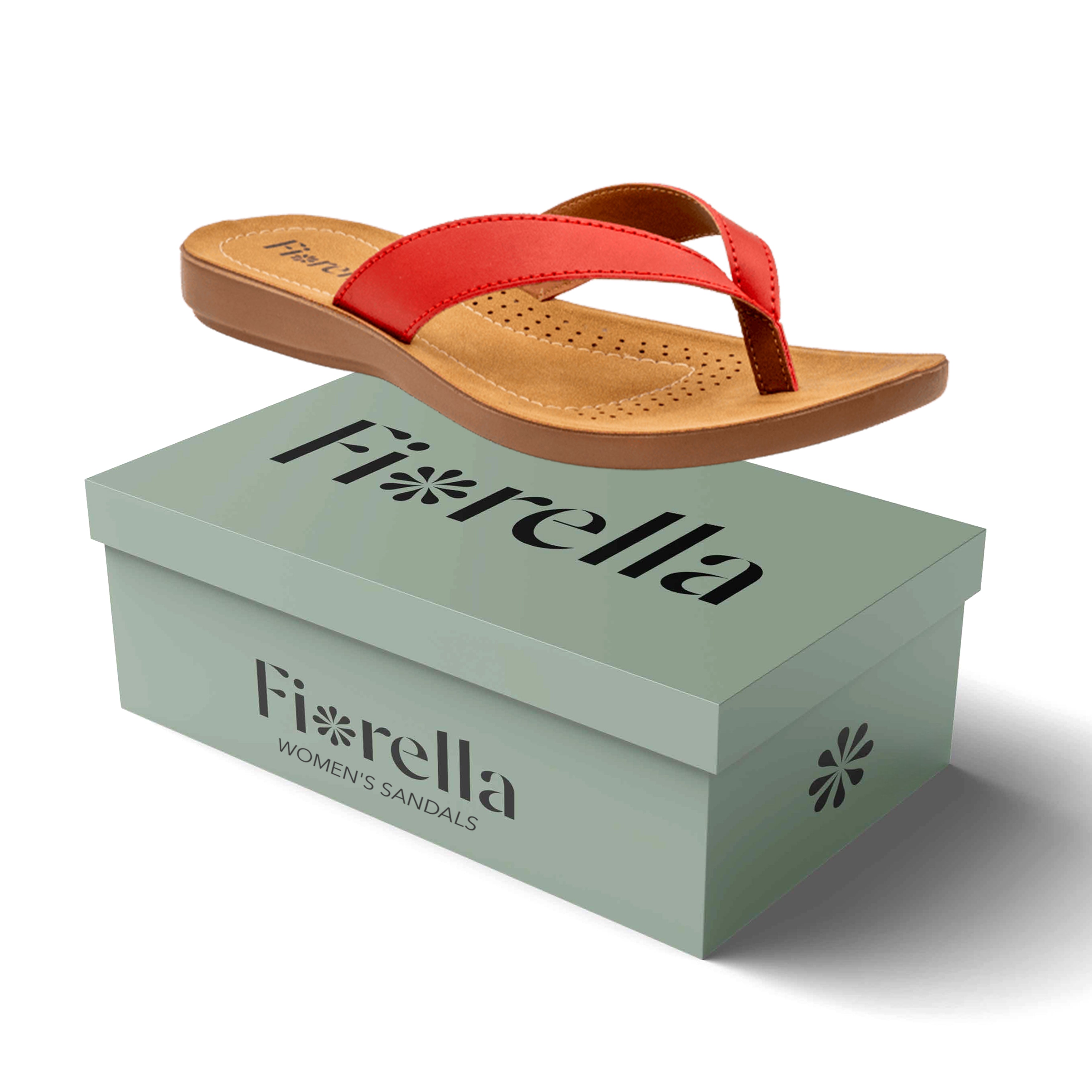 Slip-On Sandal Red