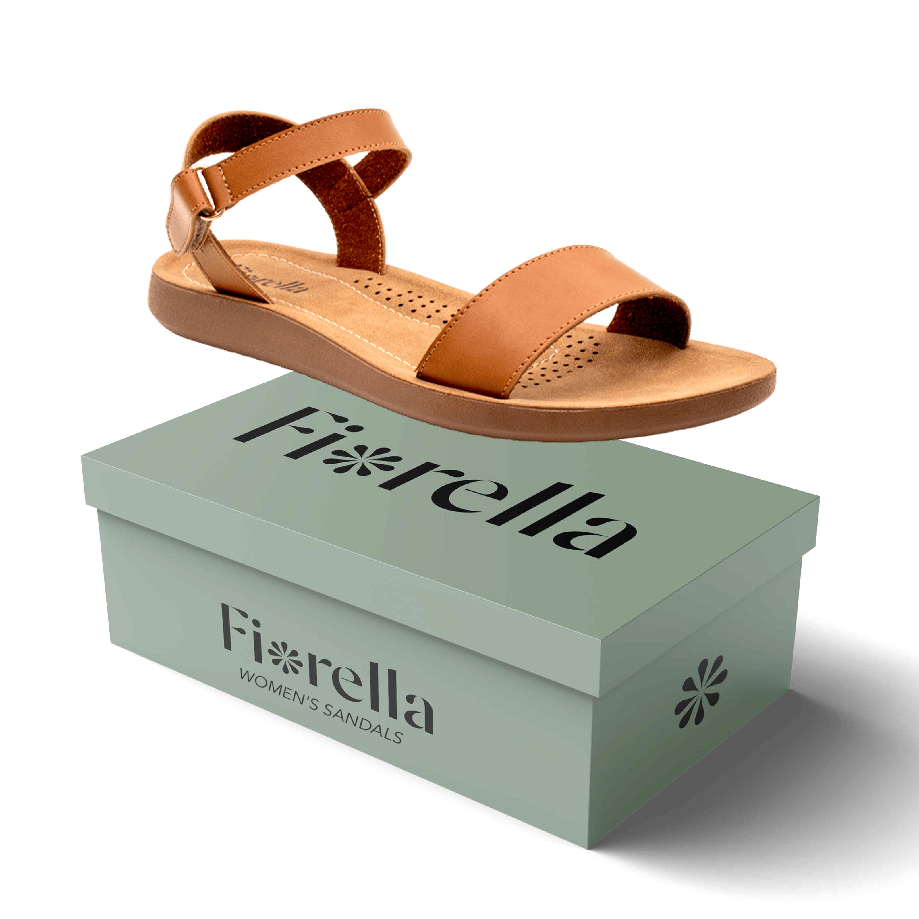 ANKLE STRAP SANDAL CAMEL