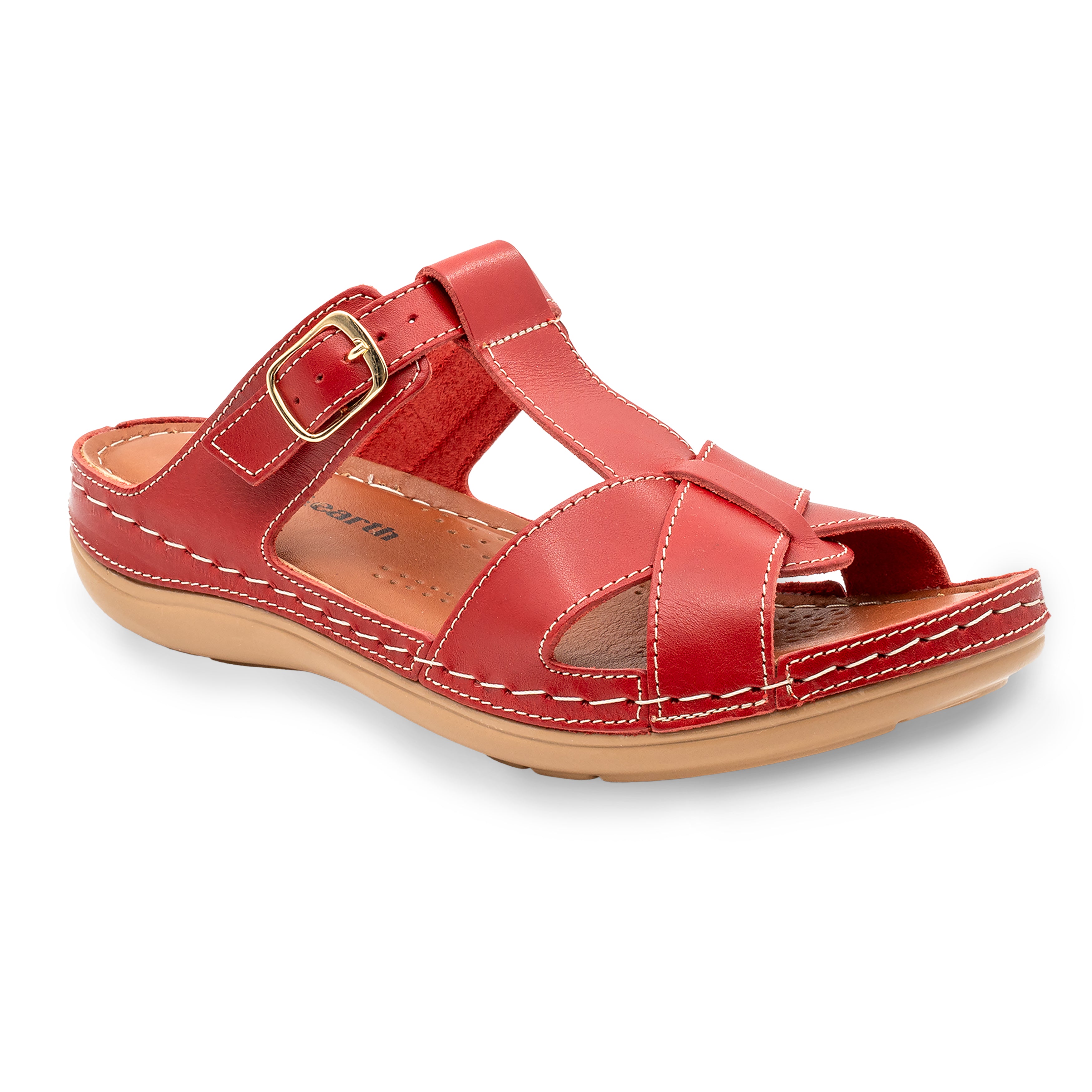 SUPPORTIVE BUCKLE FLAT RED