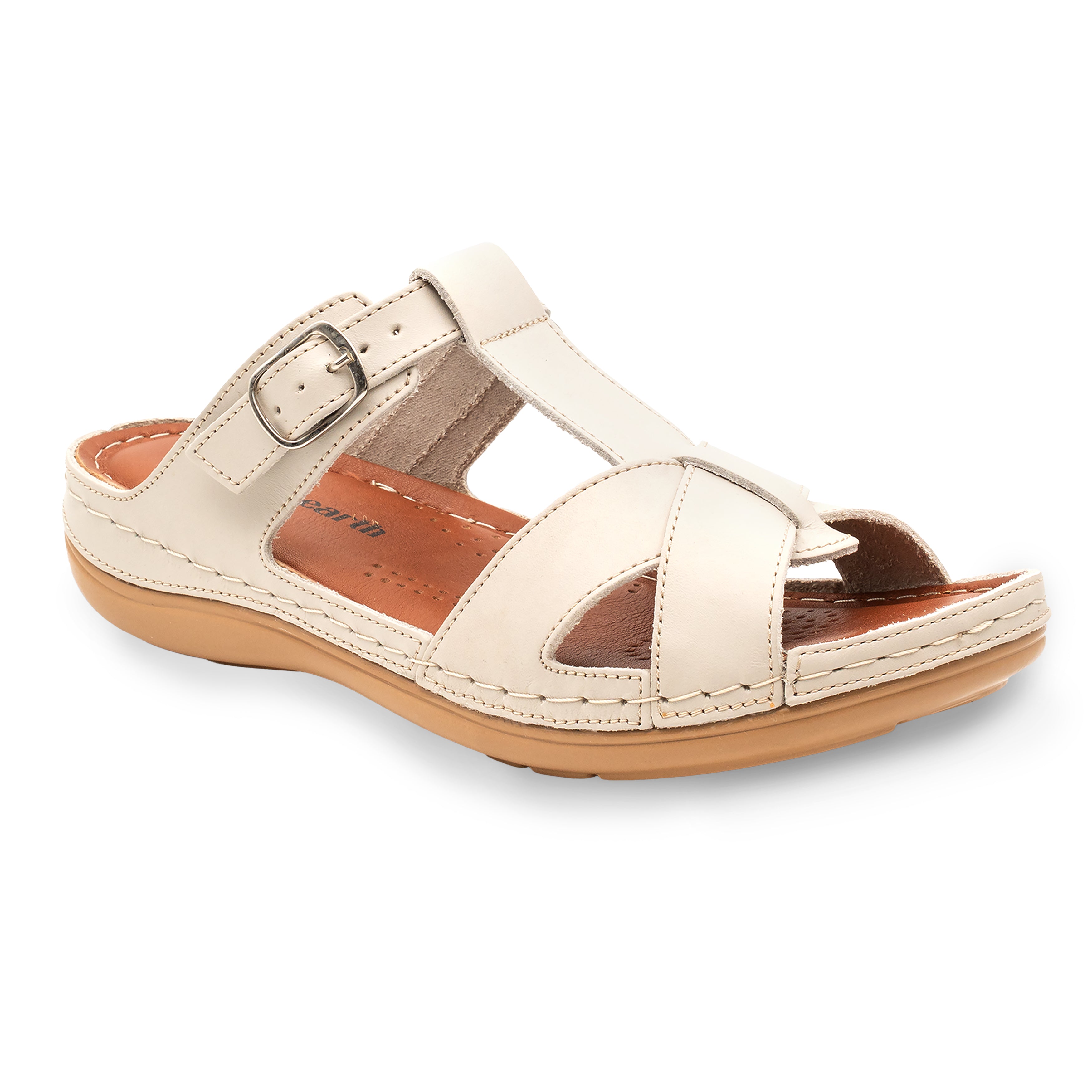 SUPPORTIVE BUCKLE FLAT WHITE