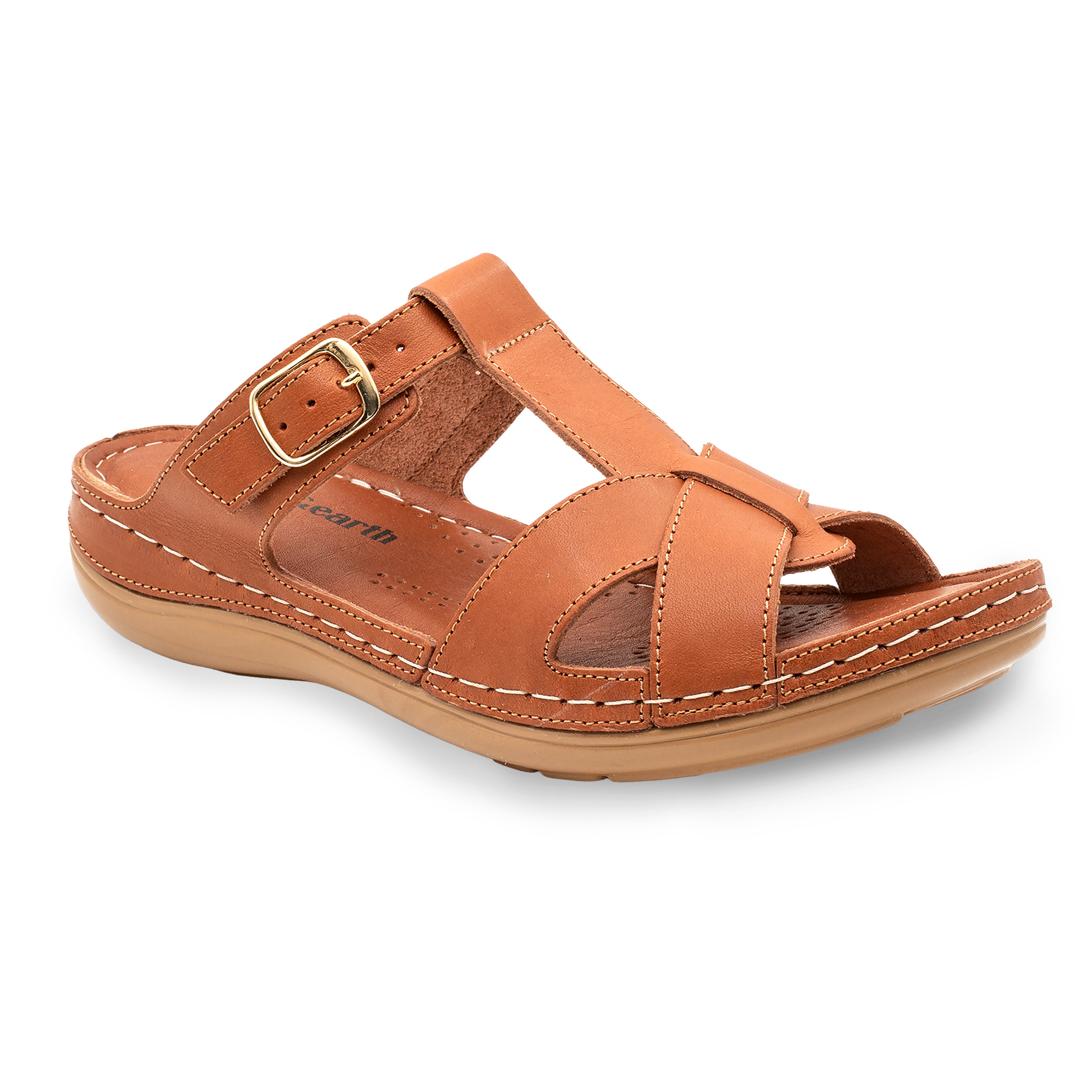 SUPPORTIVE BUCKLE FLAT TAN