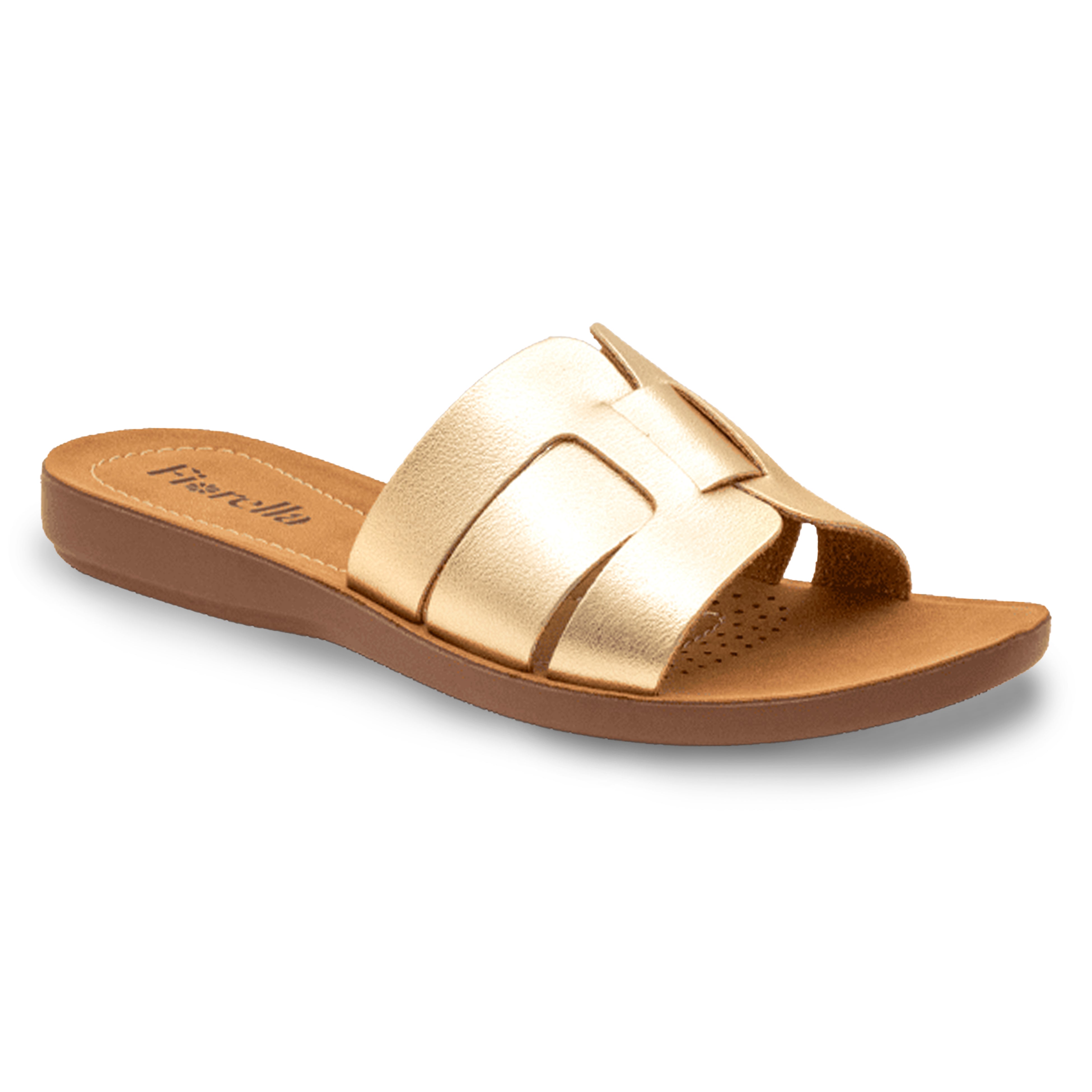 SLIDE SANDAL METALLIC GOLD