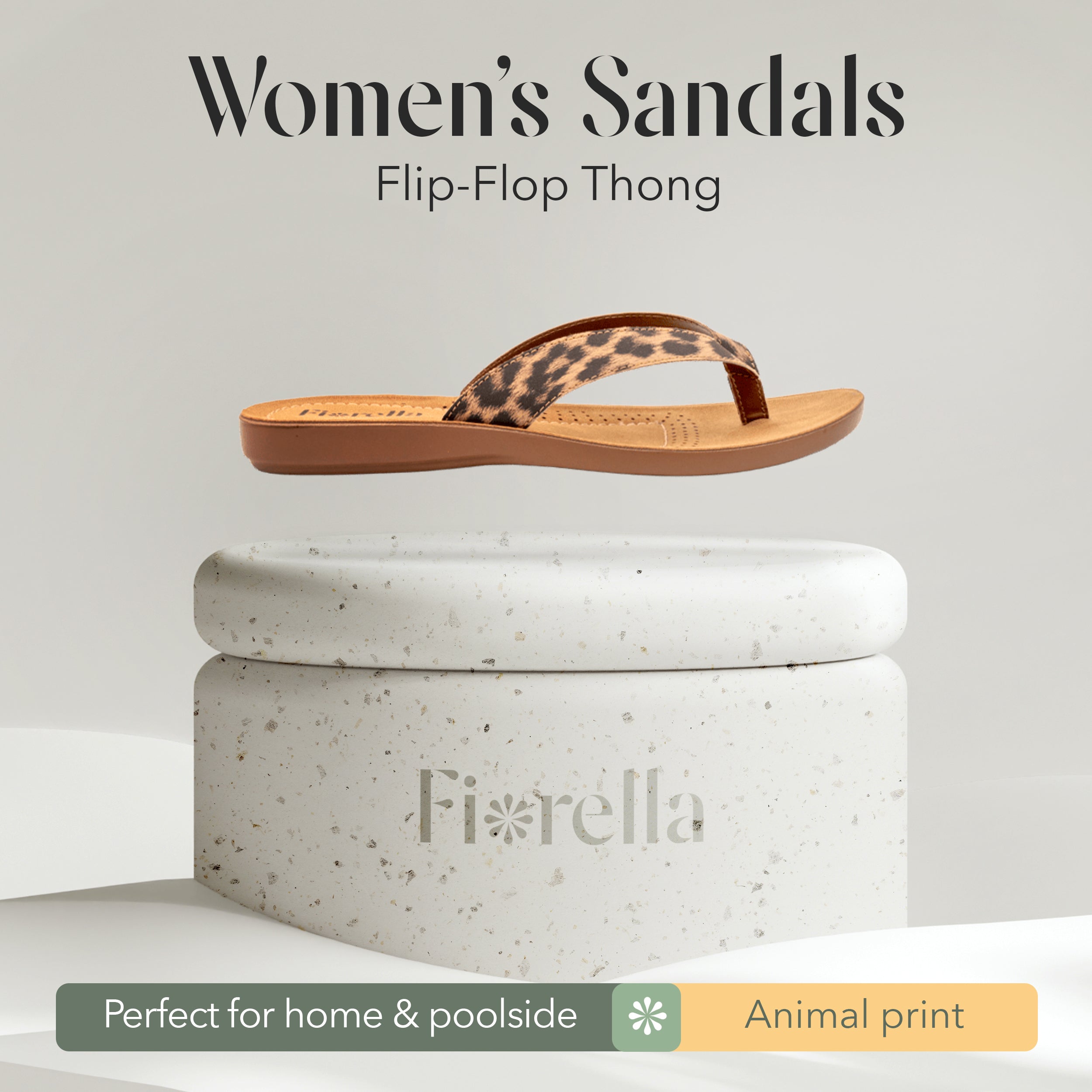 Slip-On Sandal Animal Print