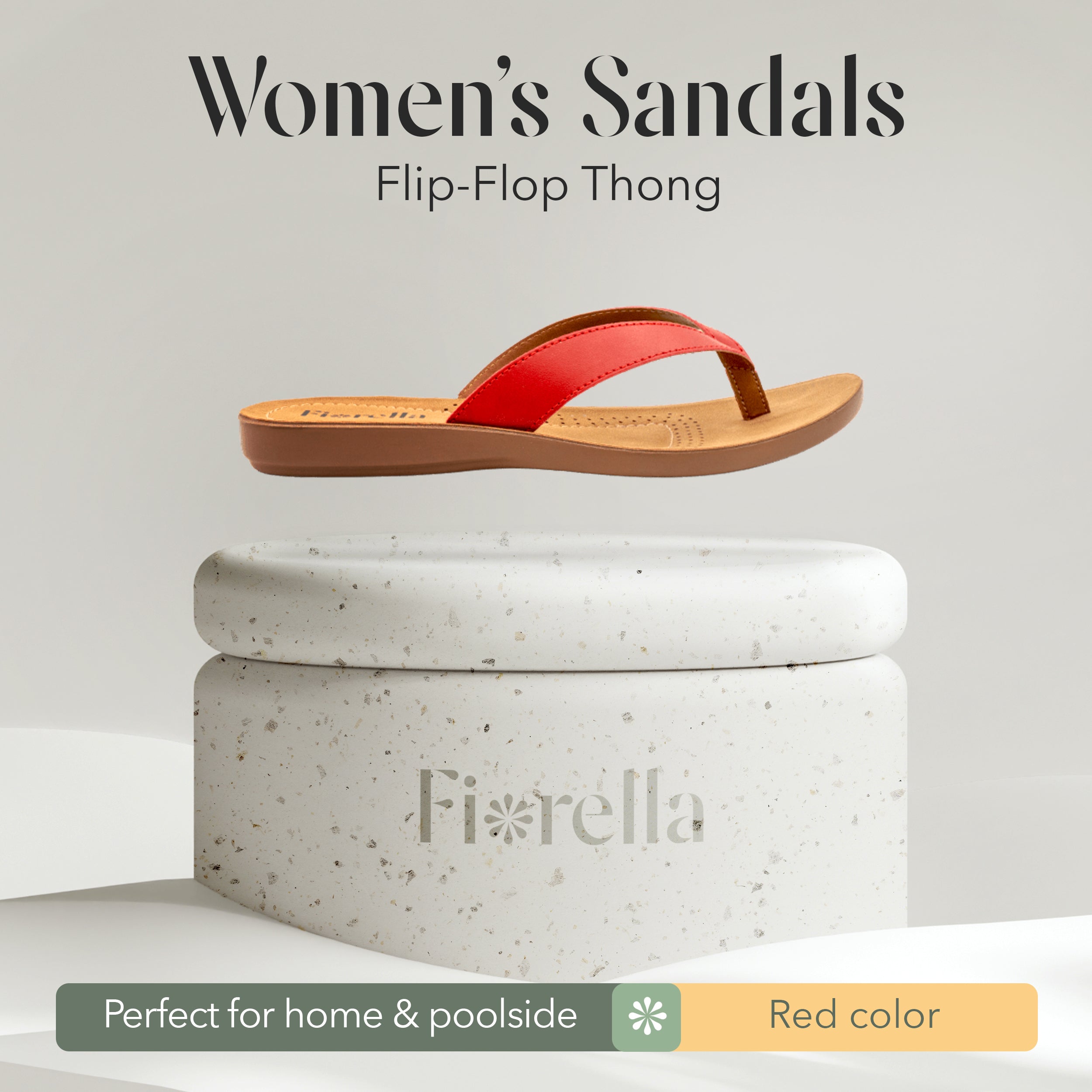 Slip-On Sandal Red