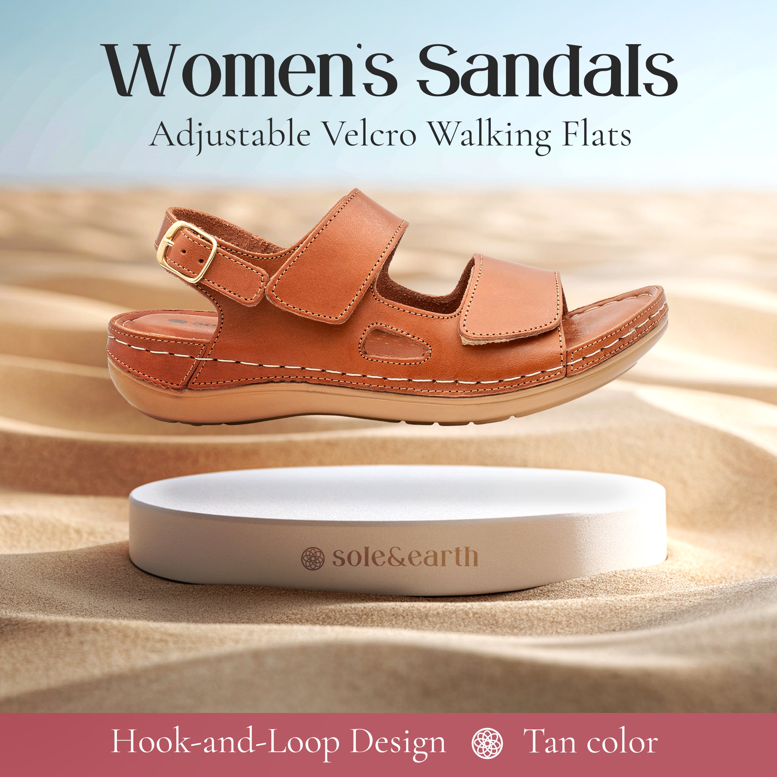 ADJUSTABLE STRAP FLAT TAN