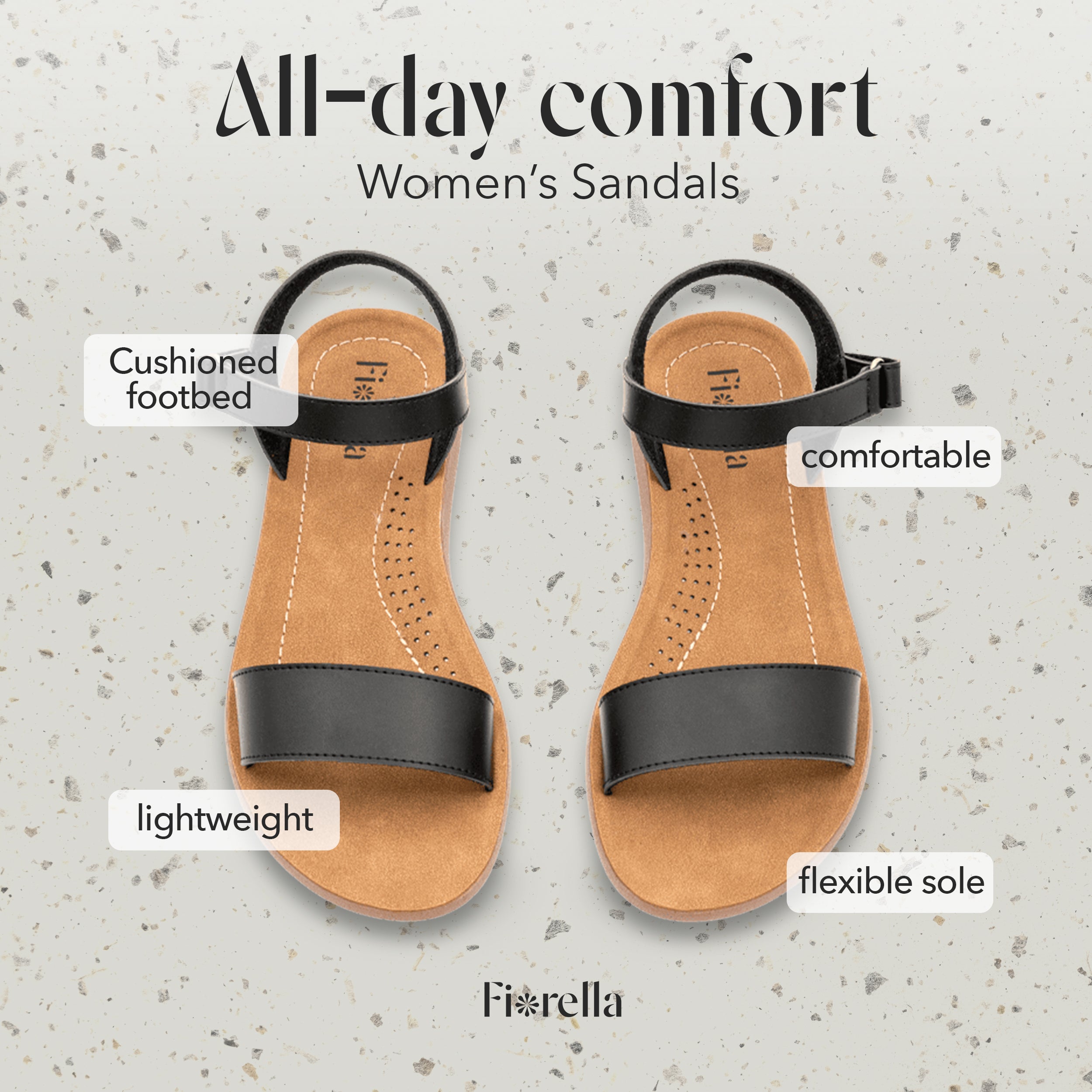 ANKLE STRAP SANDAL BLACK