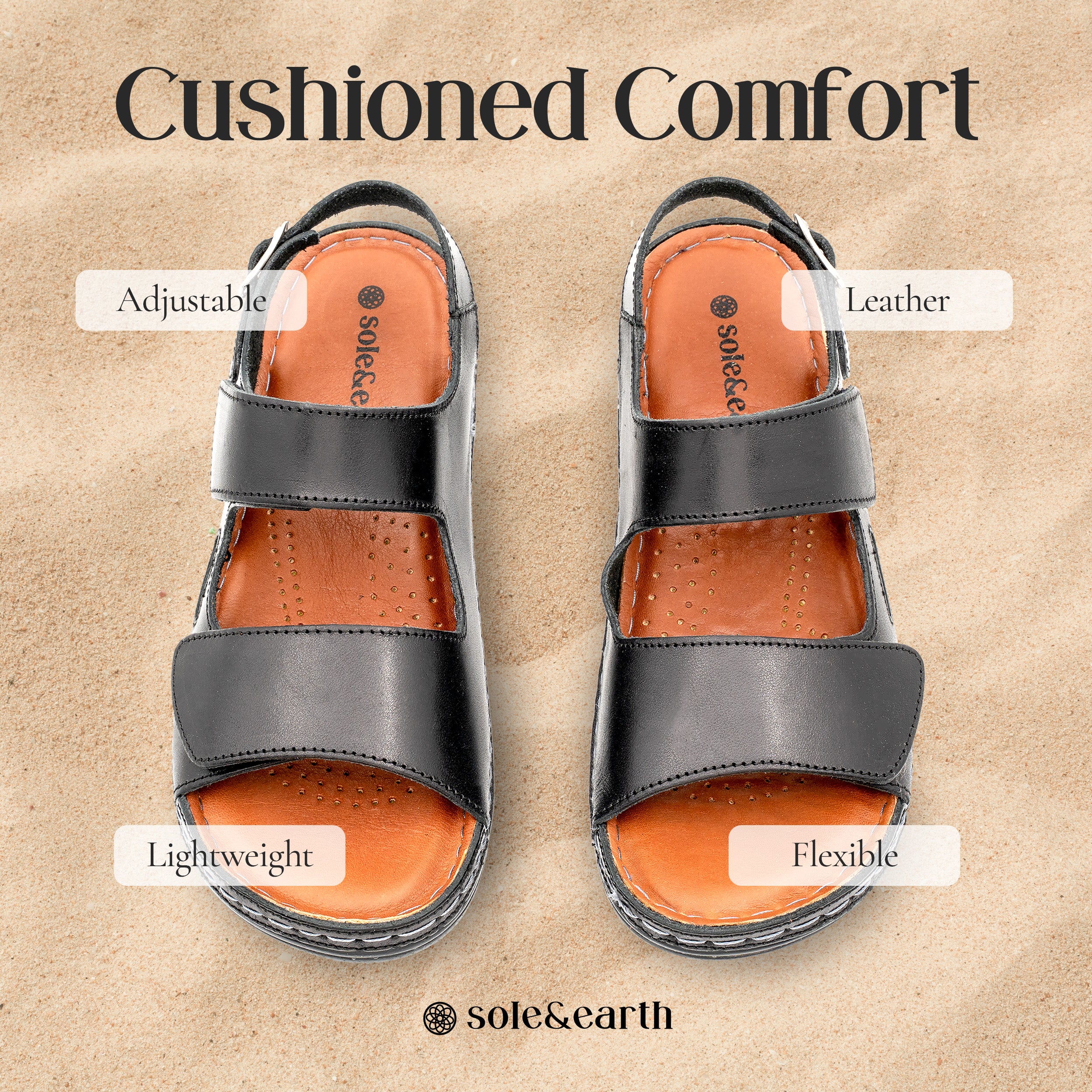 ADJUSTABLE STRAP FLAT BLACK