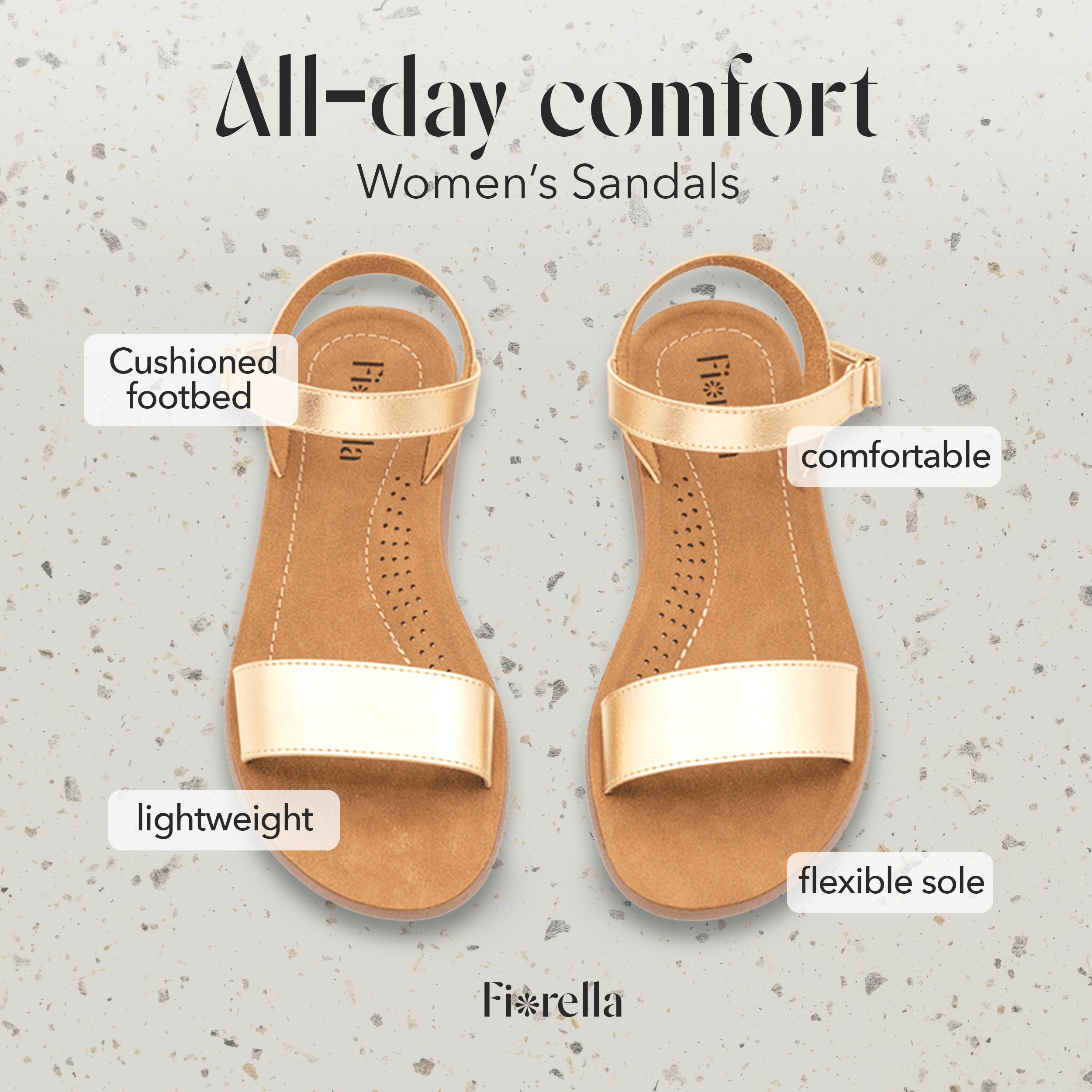 ANKLE STRAP SANDAL METALLIC GOLD