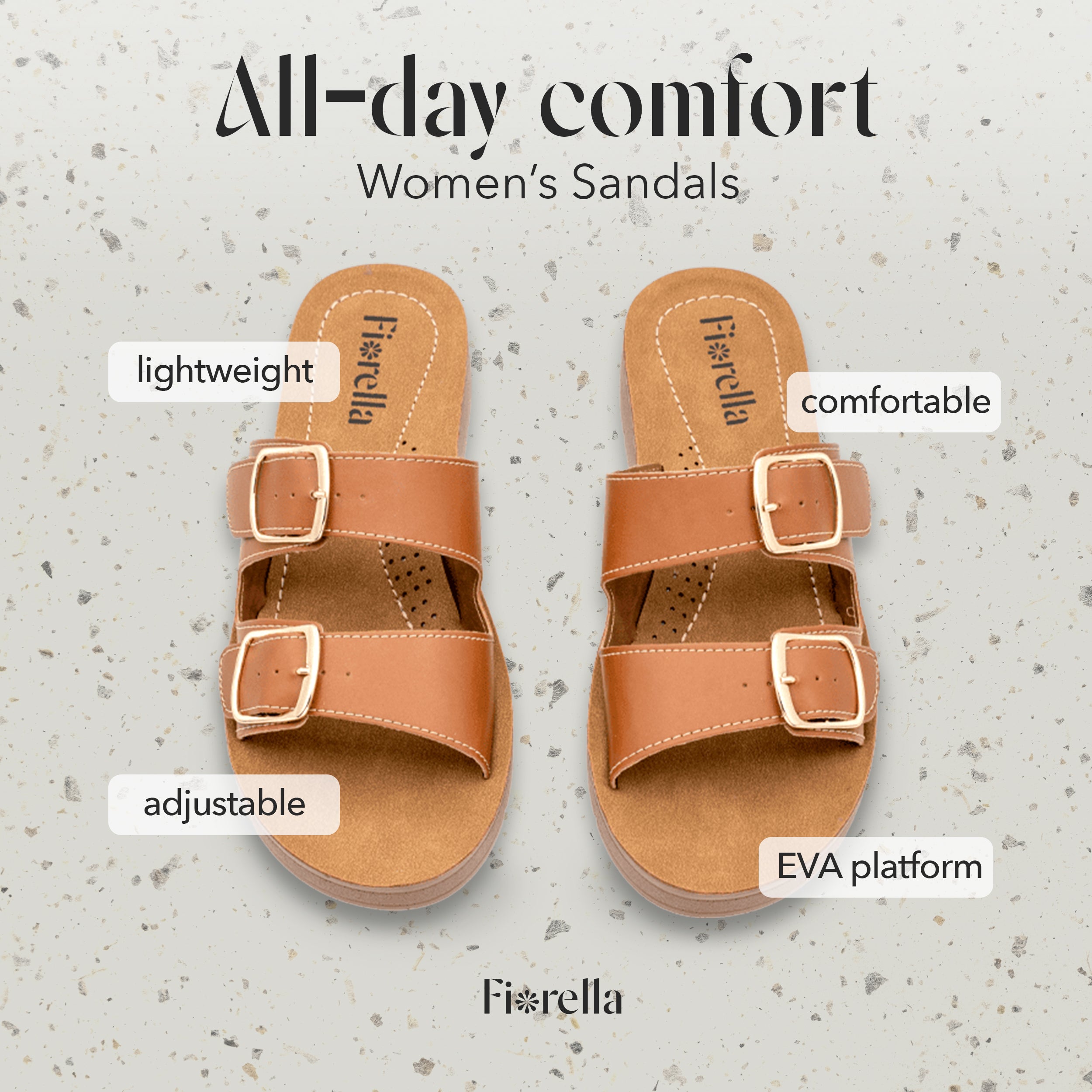 DOUBLE-BUCKLE SLIDE CAMEL
