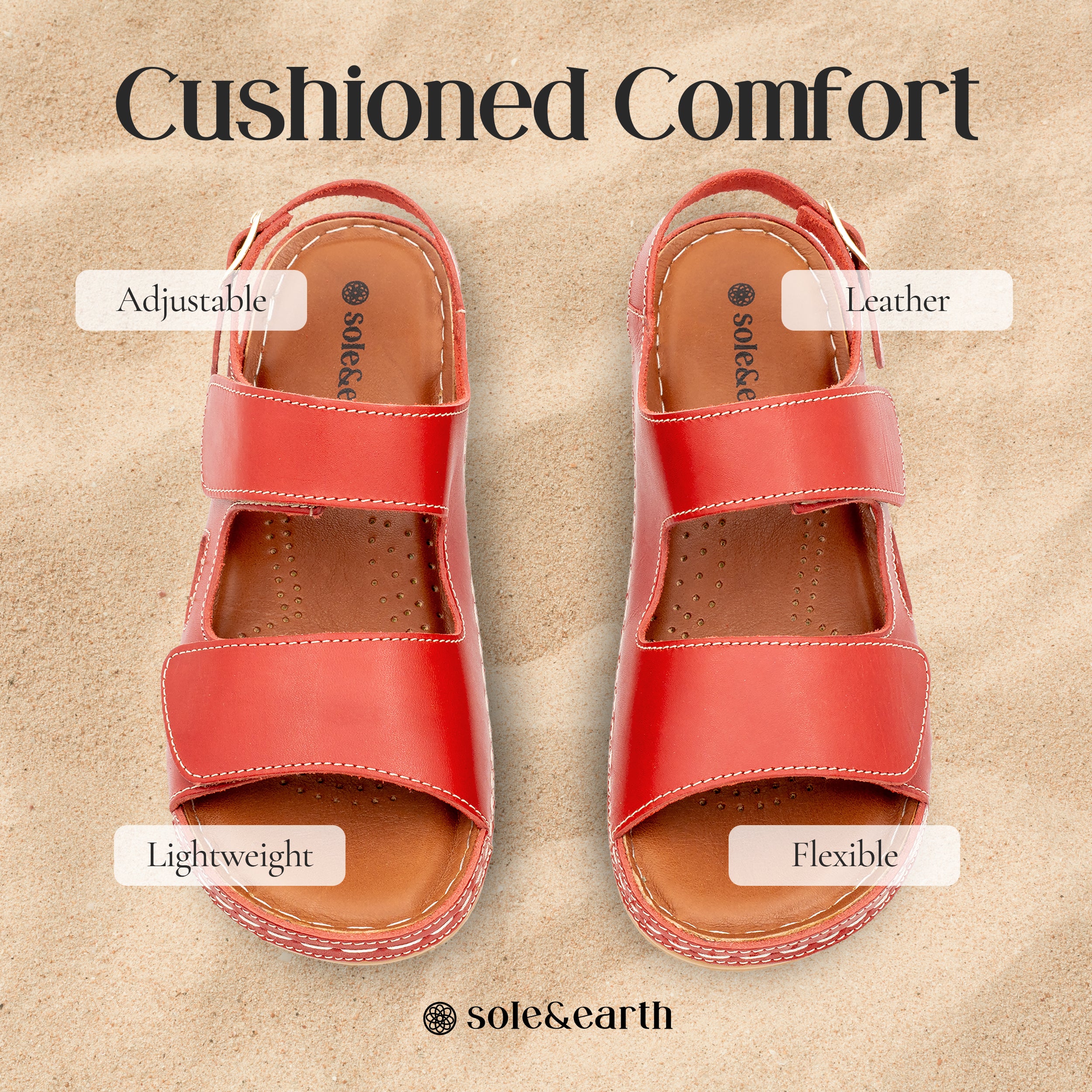 ADJUSTABLE STRAP FLAT RED