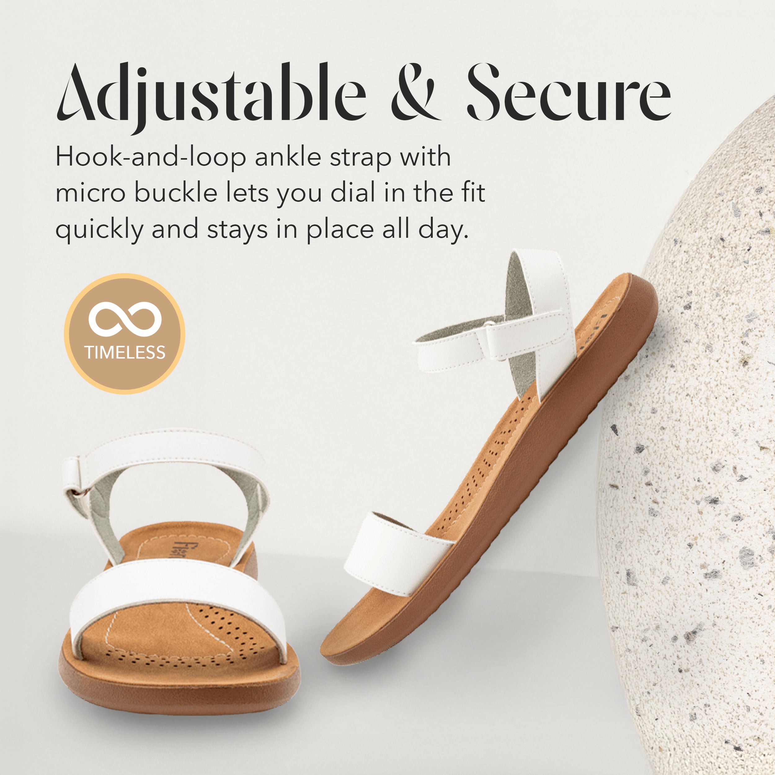 ANKLE STRAP SANDAL WHITE