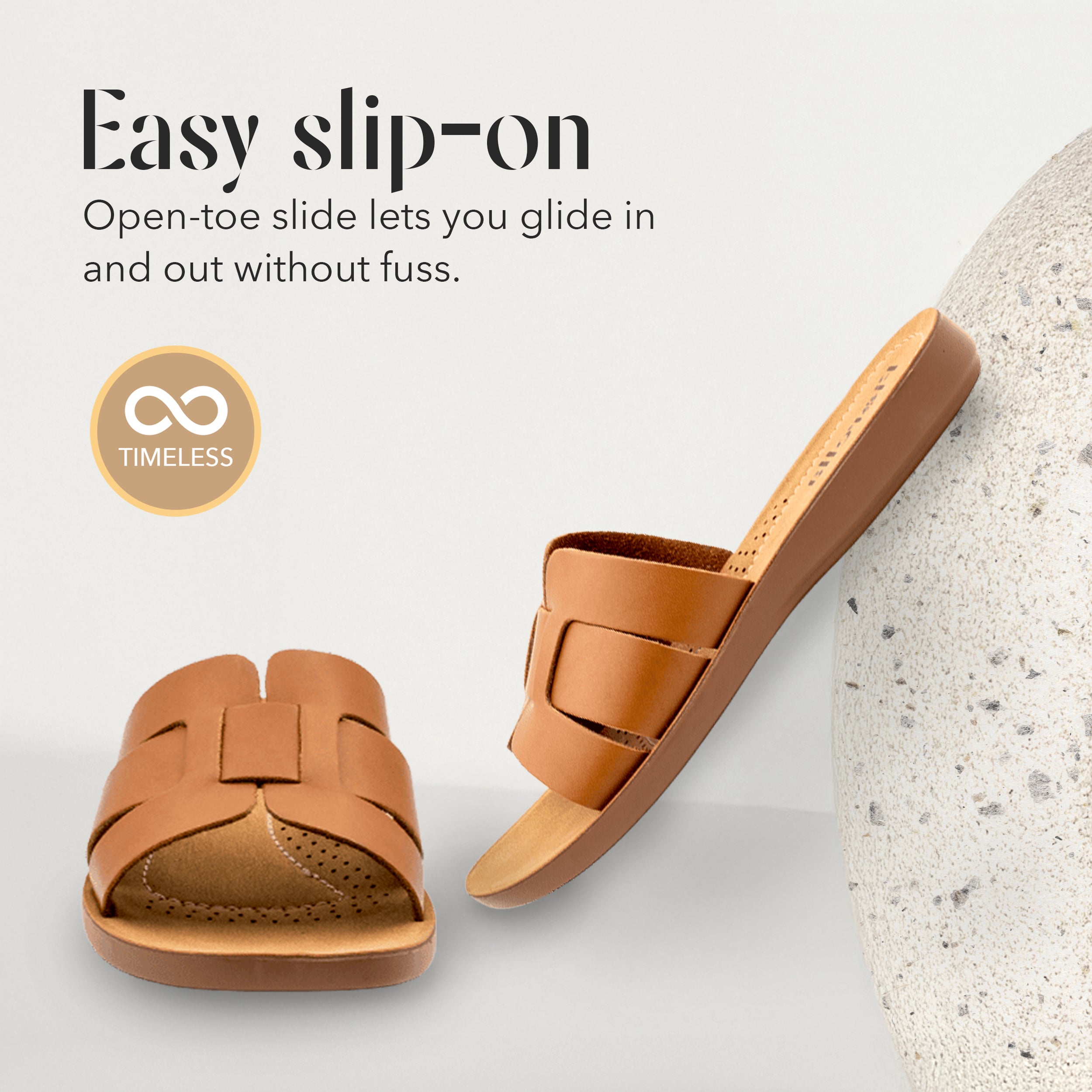 SLIDE SANDAL CAMEL