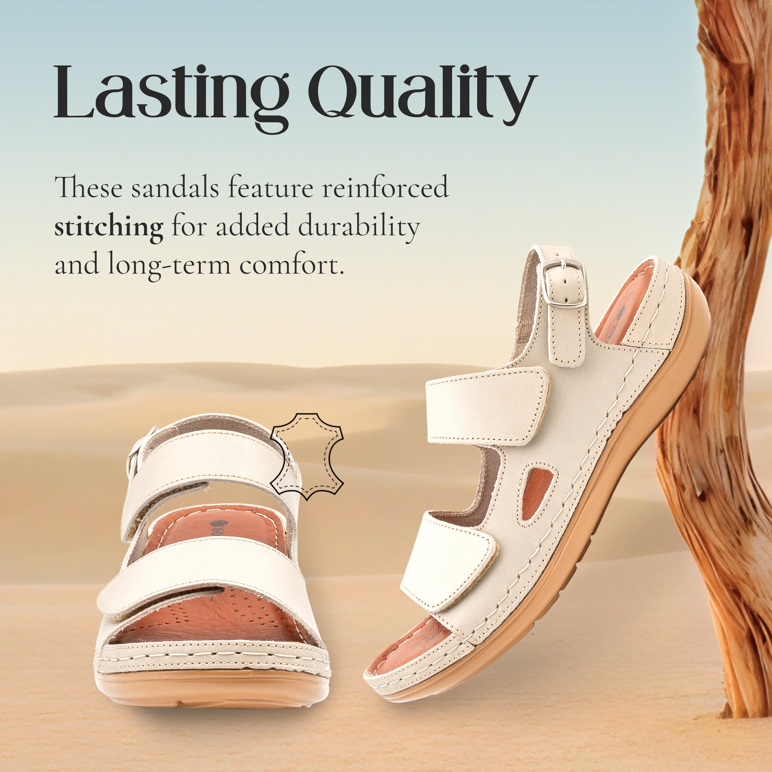 ADJUSTABLE STRAP FLAT OFF-WHITE