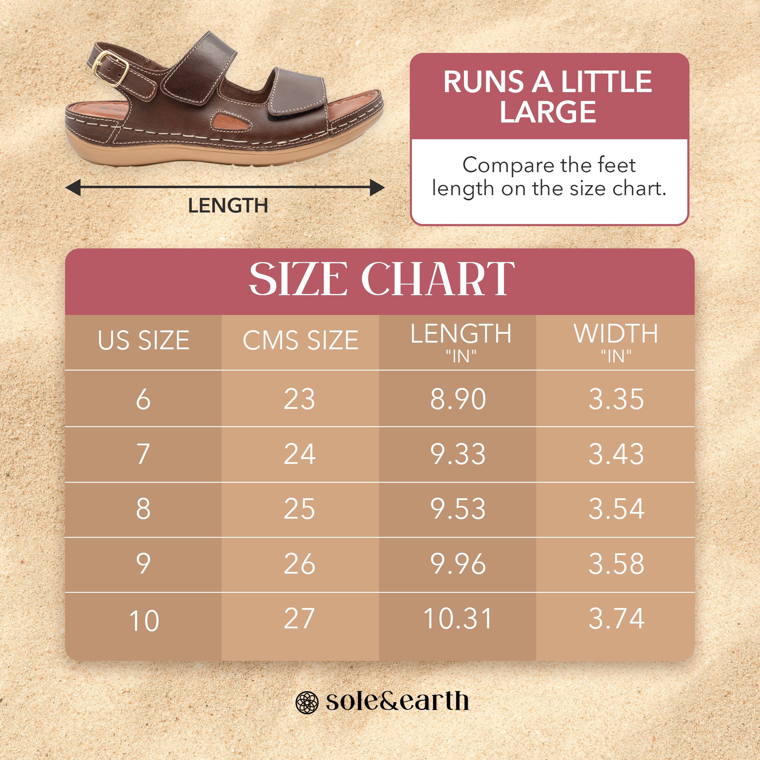 ADJUSTABLE STRAP FLAT BROWN