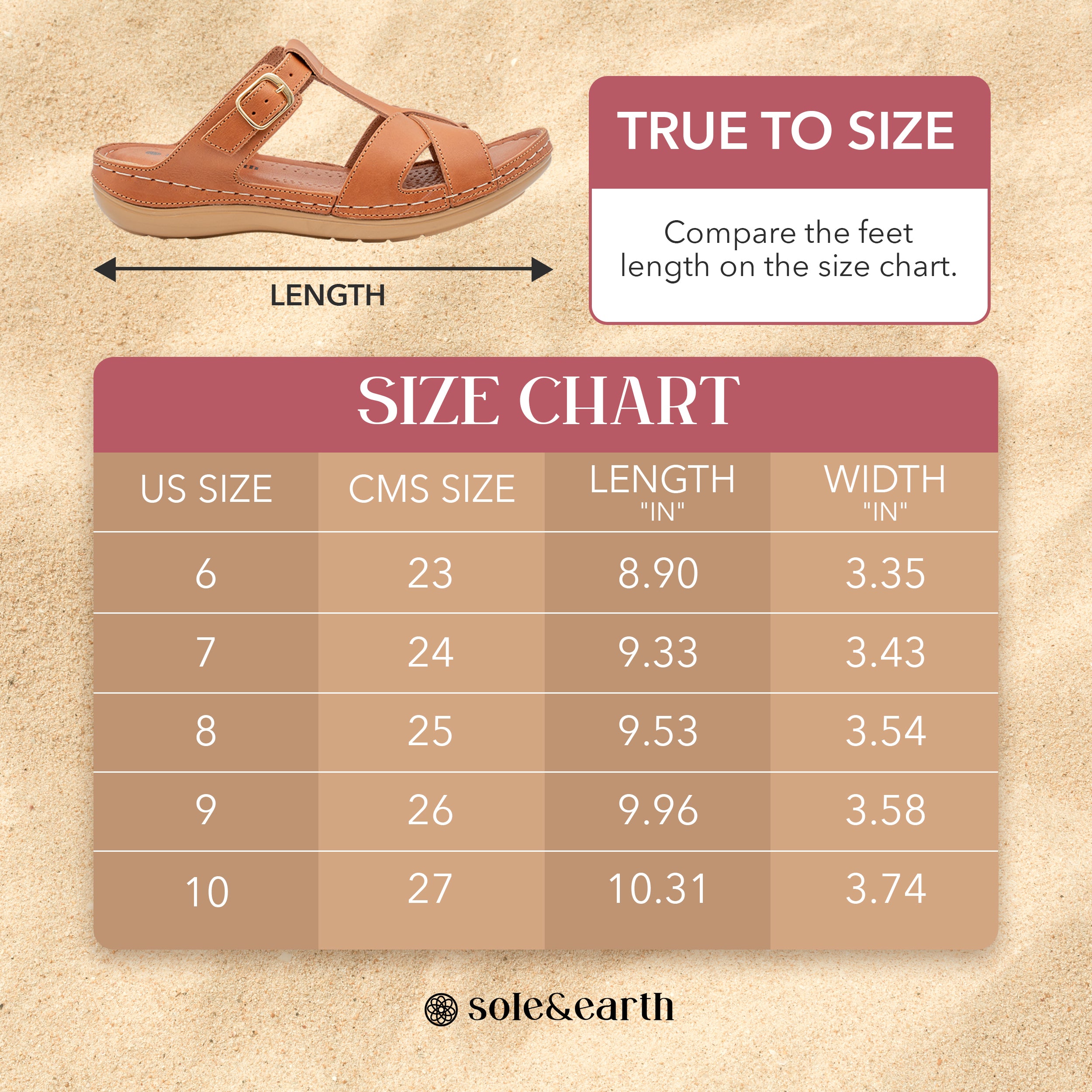 SUPPORTIVE BUCKLE FLAT TAN