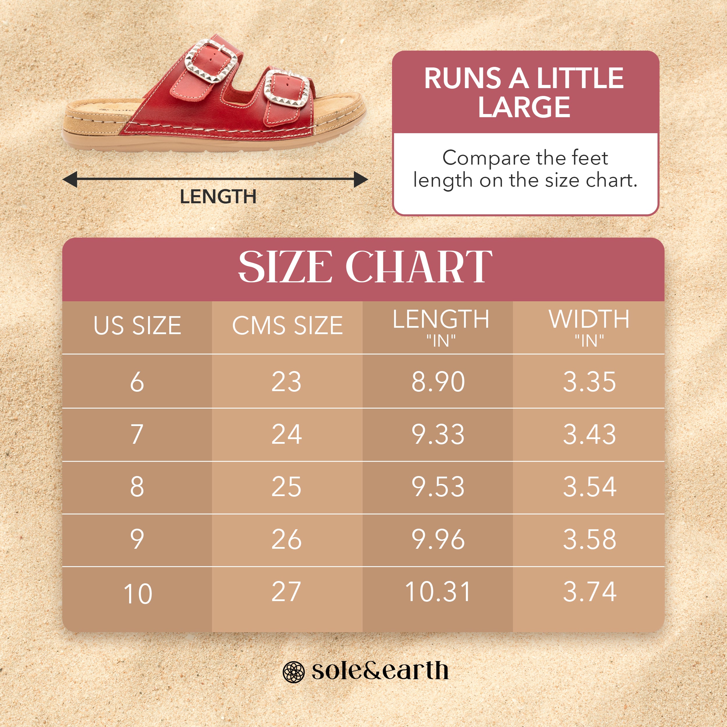 STUDDED DOUBLE-BUCKLE SANDAL RED