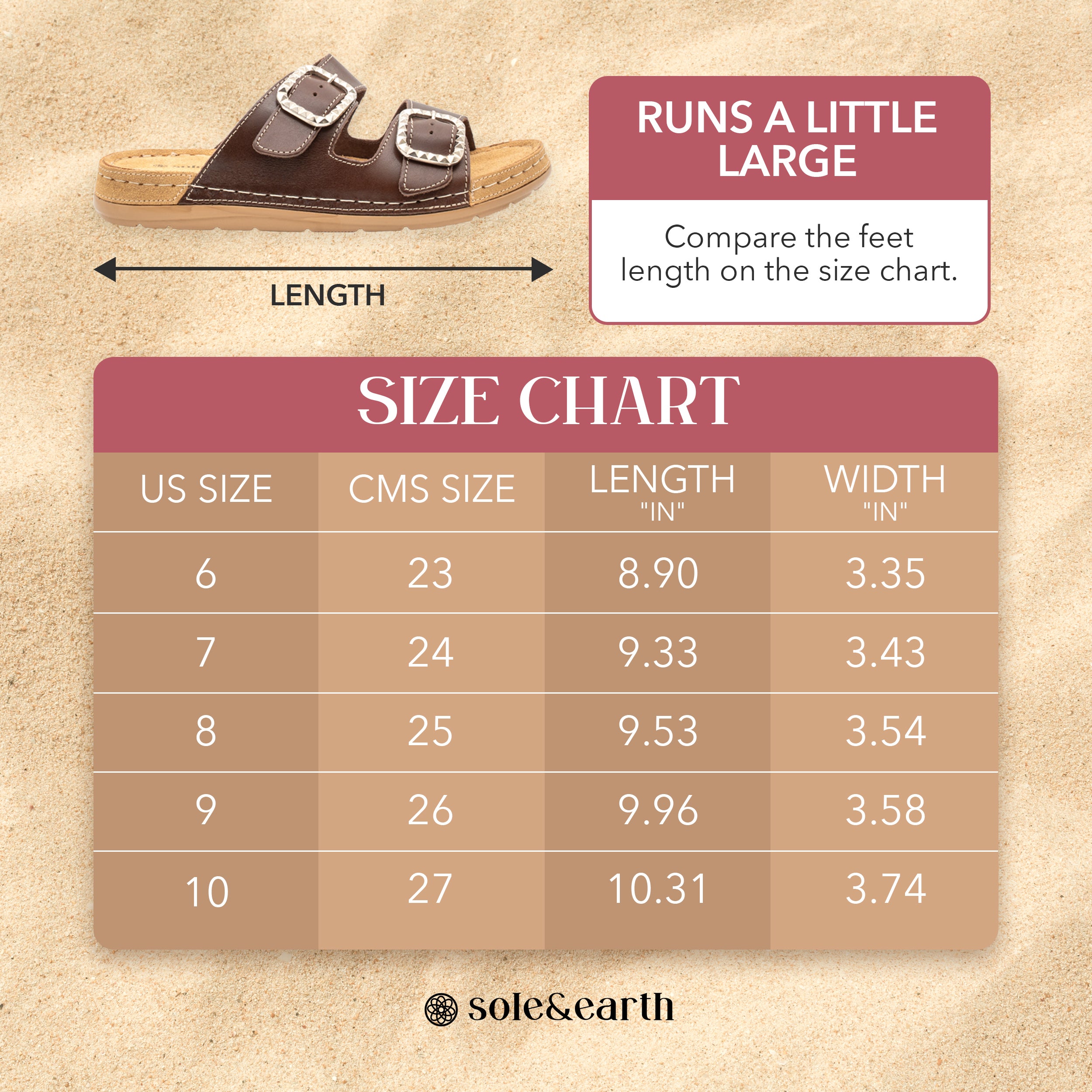 STUDDED DOUBLE-BUCKLE SANDAL BROWN