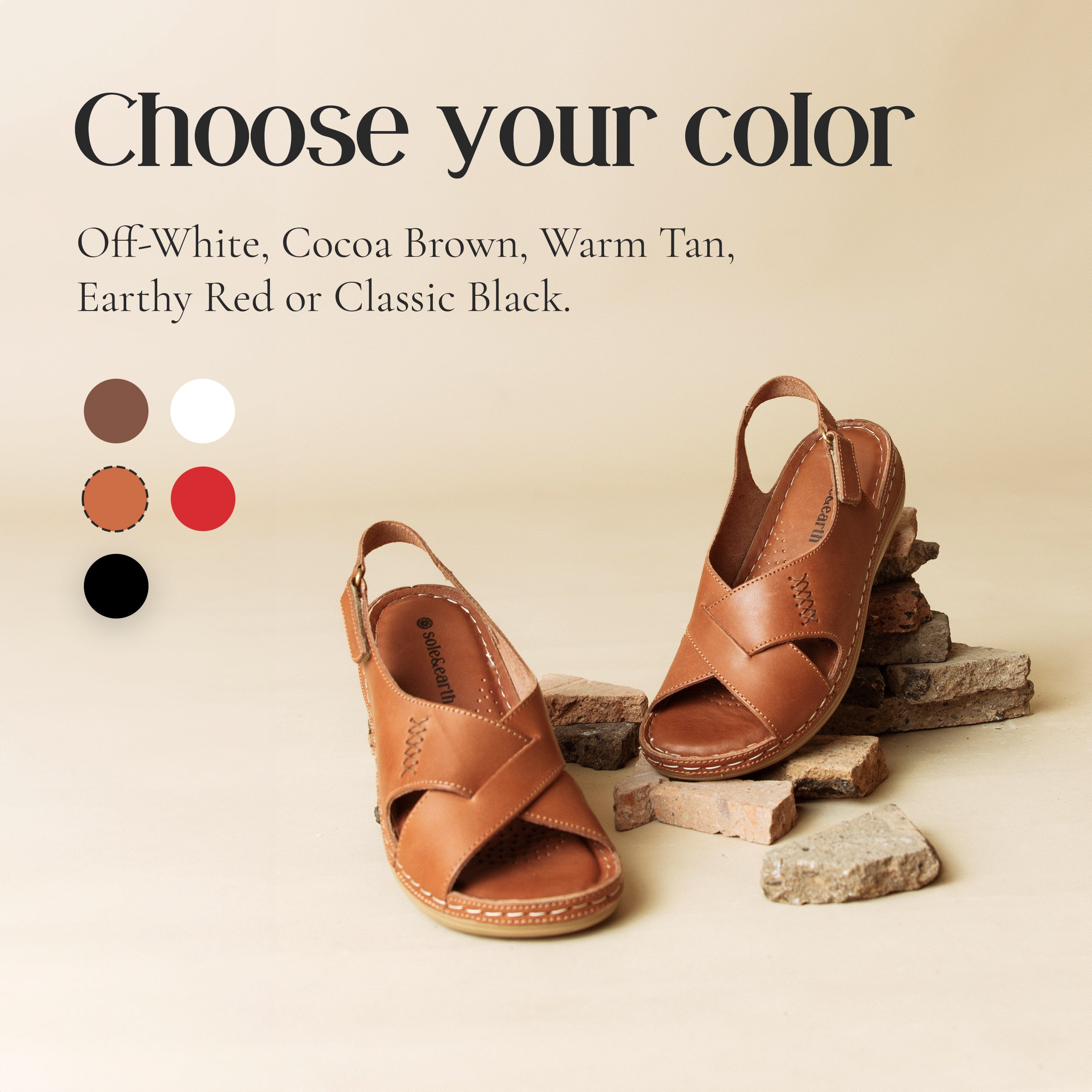 CRISSCROSS WALKING SANDAL WARM TAN