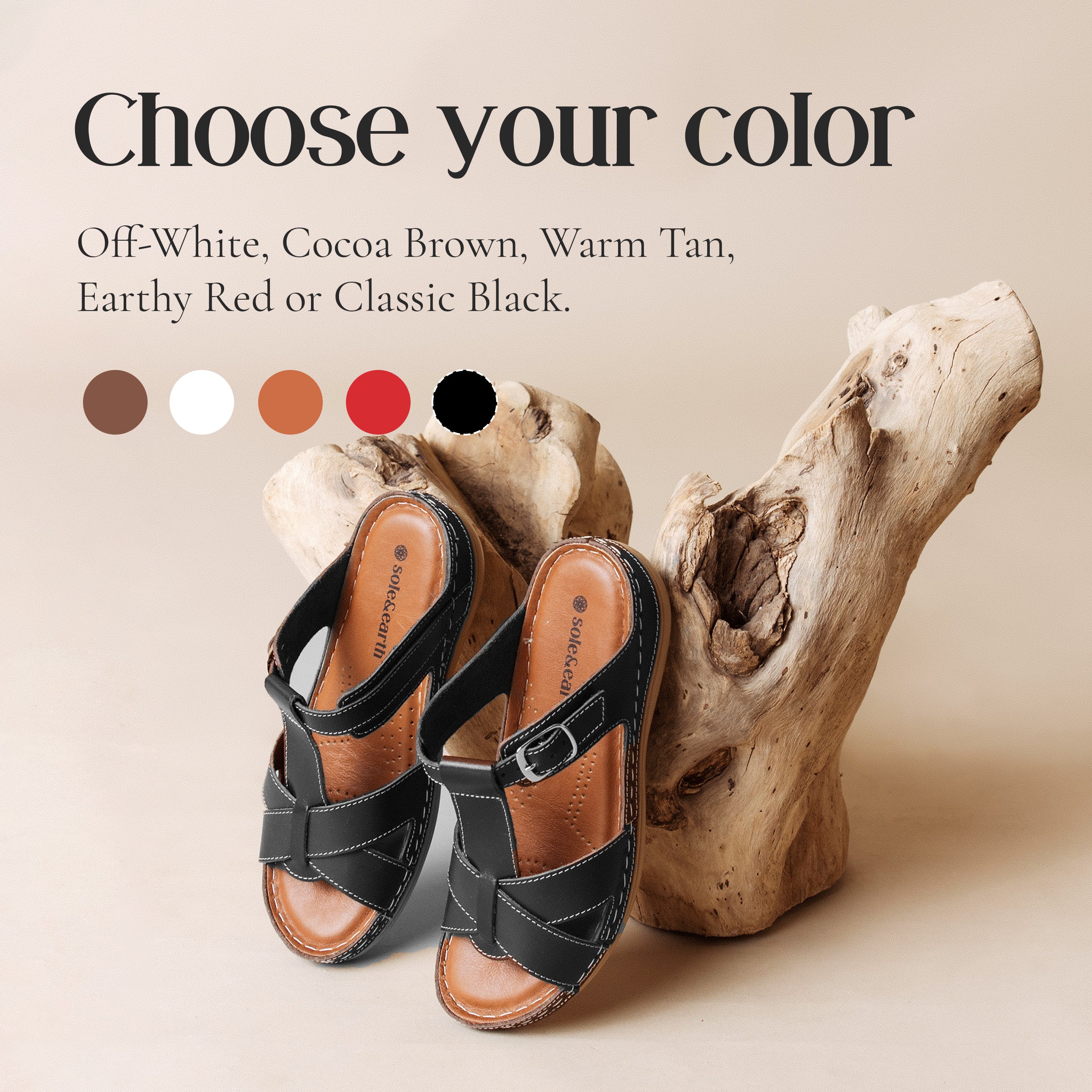SUPPORTIVE BUCKLE FLAT BLACK