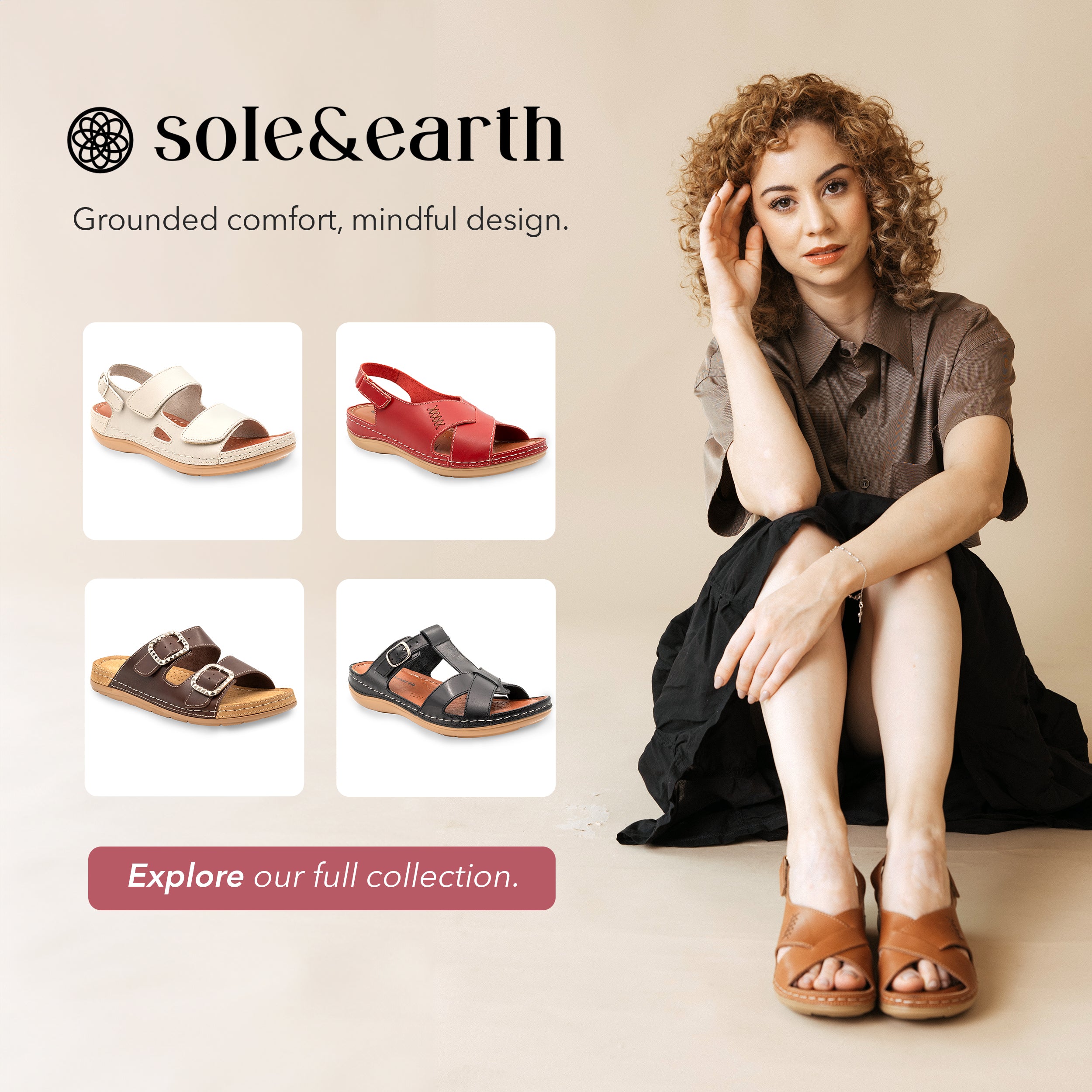CRISSCROSS WALKING SANDAL BROWN