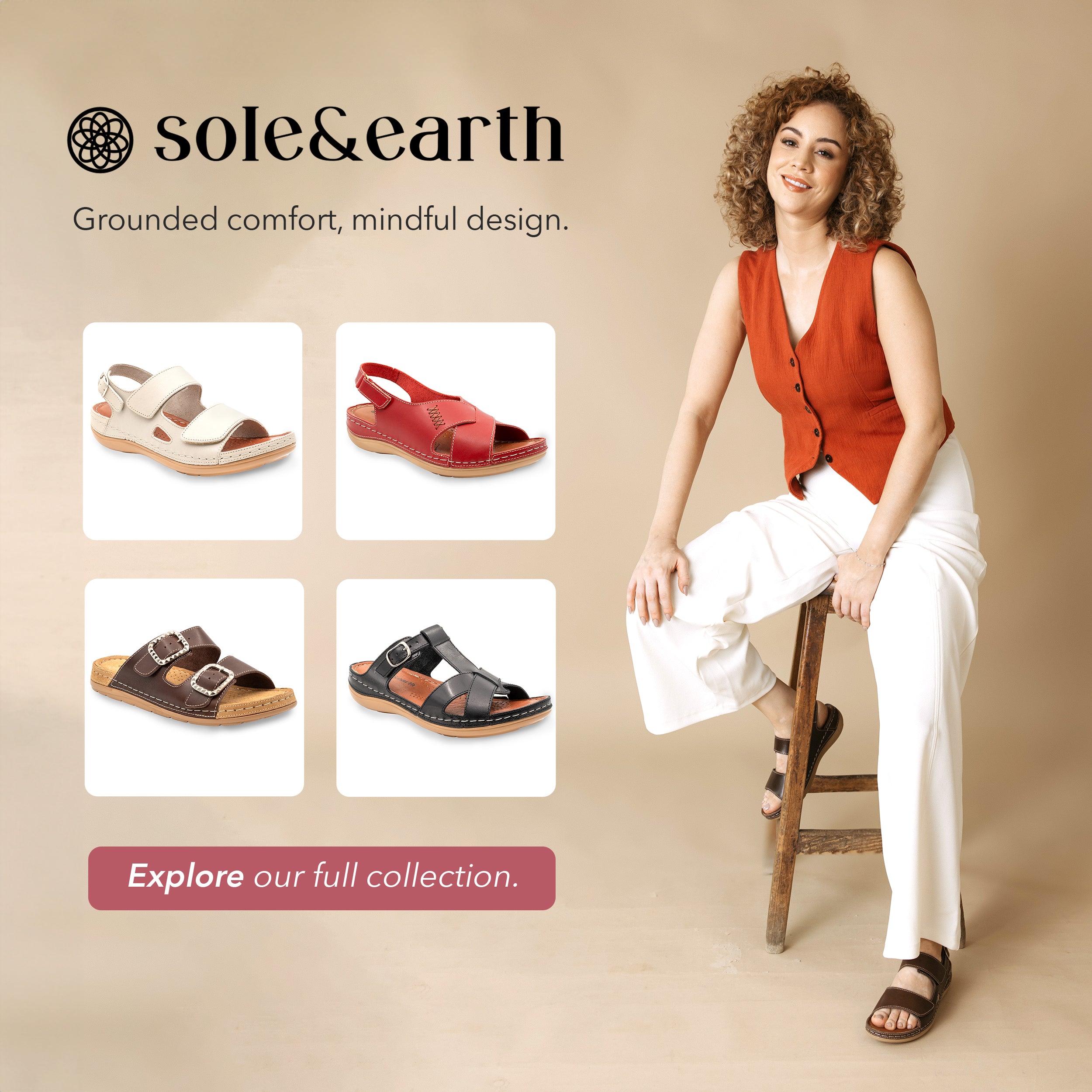 ADJUSTABLE STRAP FLAT BROWN